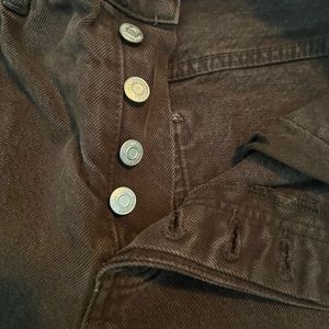 Zara High Rise Brown Jeans
